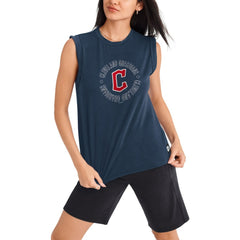 Cleveland Guardians DKNY Sport Women's Madison Tri-Blend Tank Top | MLB Near me
