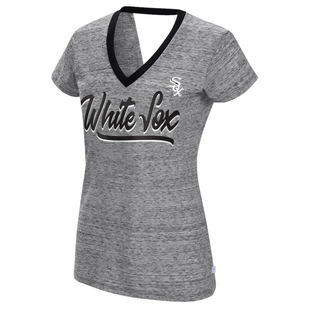 Chicago White Sox Touch Women's Halftime Back Wrap Top V-Neck T-Shirt | MLB On Sale