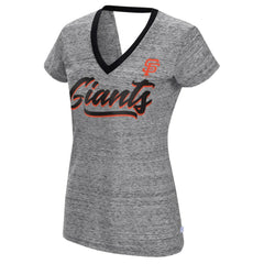 San Francisco Giants Touch Women's Halftime Back Wrap Top V-Neck T-Shirt | MLB For sale