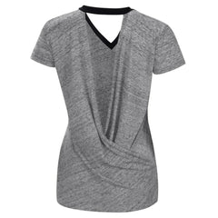 San Francisco Giants Touch Women's Halftime Back Wrap Top V-Neck T-Shirt | MLB For sale