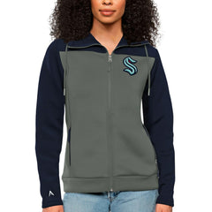Seattle Kraken Antigua Women's Protect Full-Zip Hoodie Outlet