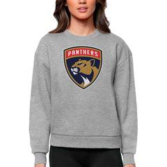 Florida Panthers Antigua Women's Team Logo Victory Crewneck Pullover Sweatshirt Online