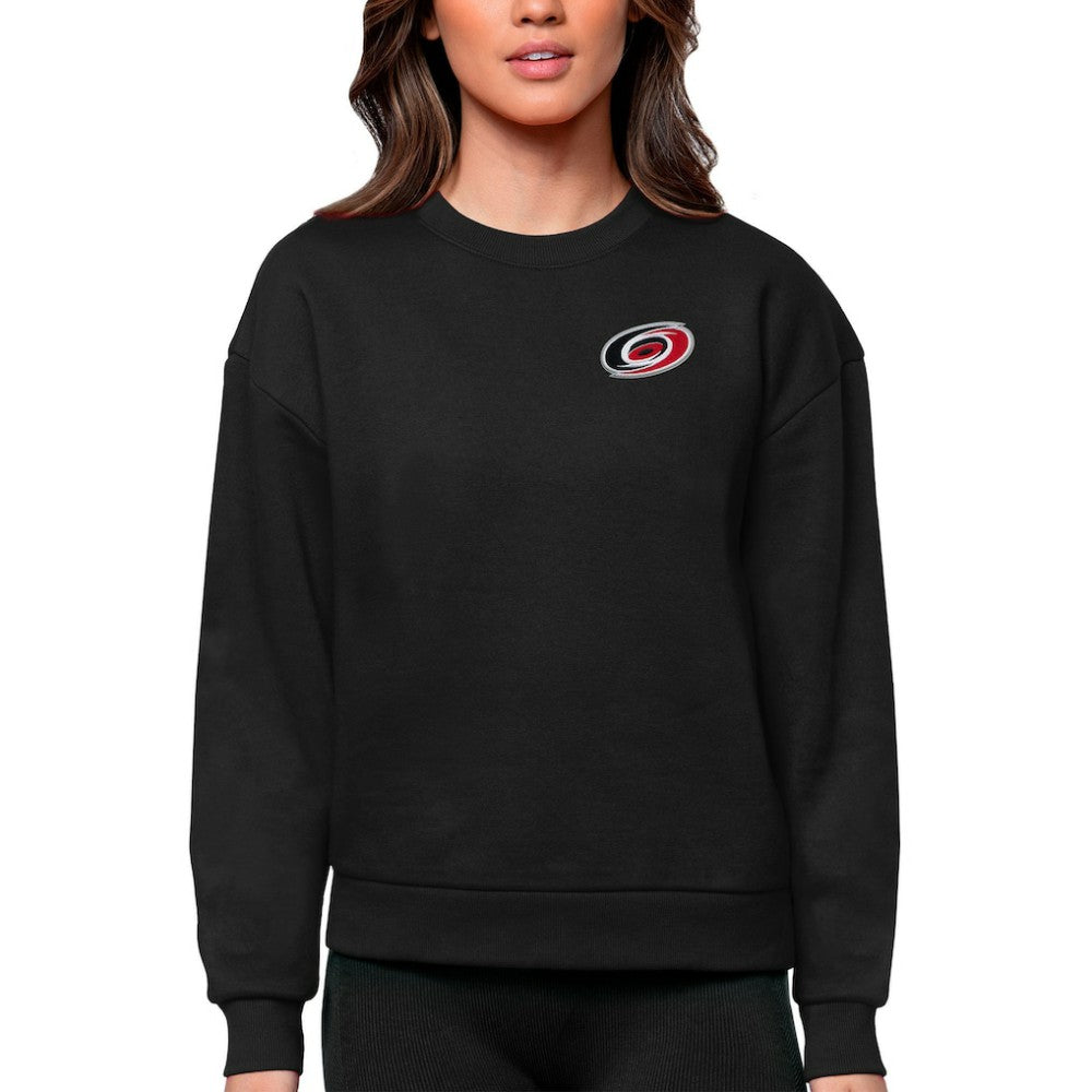 Carolina Hurricanes Antigua Women's Victory Crewneck Pullover Sweatshirt Discount