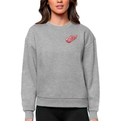 Detroit Red Wings Antigua Women's Victory Crewneck Pullover Sweatshirt On Sale