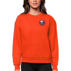 New York Islanders Antigua Women's Victory Crewneck Pullover Sweatshirt Outlet