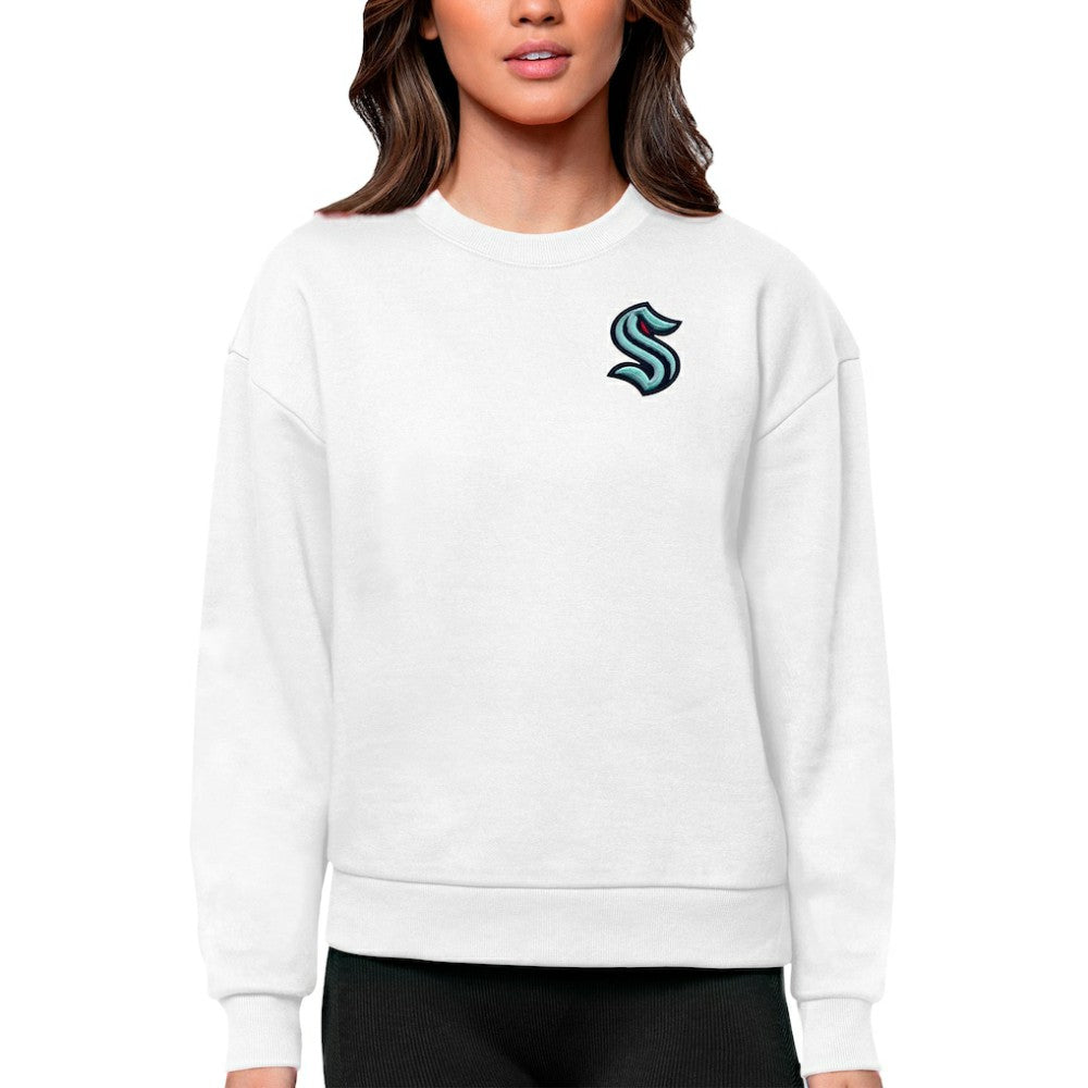 Seattle Kraken Antigua Women's Victory Crewneck Pullover Sweatshirt Online
