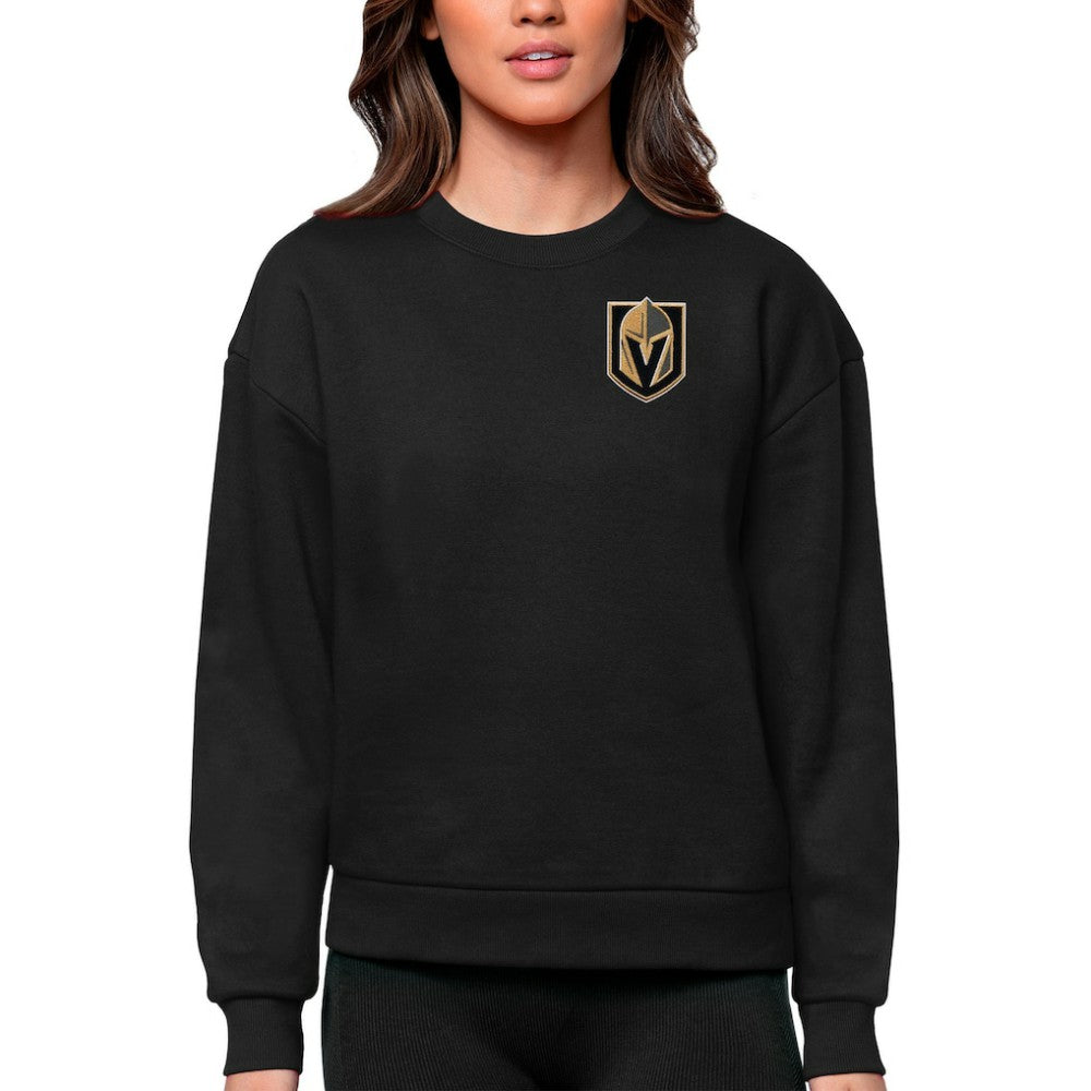 Vegas Golden Knights Antigua Women's Victory Crewneck Pullover Sweatshirt Online