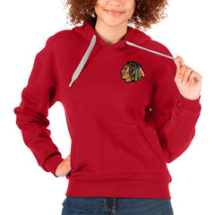 Chicago Blackhawks Antigua Women's Victory Pullover Hoodie Discount