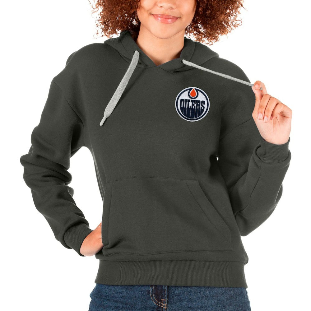 Edmonton Oilers Antigua Women's Victory Pullover Hoodie Outlet