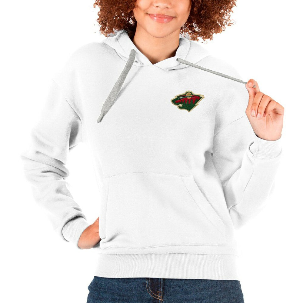 Minnesota Wild Antigua Women's Victory Pullover Hoodie For Sale