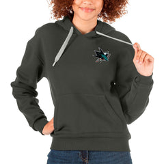 San Jose Sharks Antigua Women's Victory Pullover Hoodie Outlet