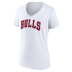 Chicago Bulls Women's Wordmark V-Neck T-Shirt sale Outlet