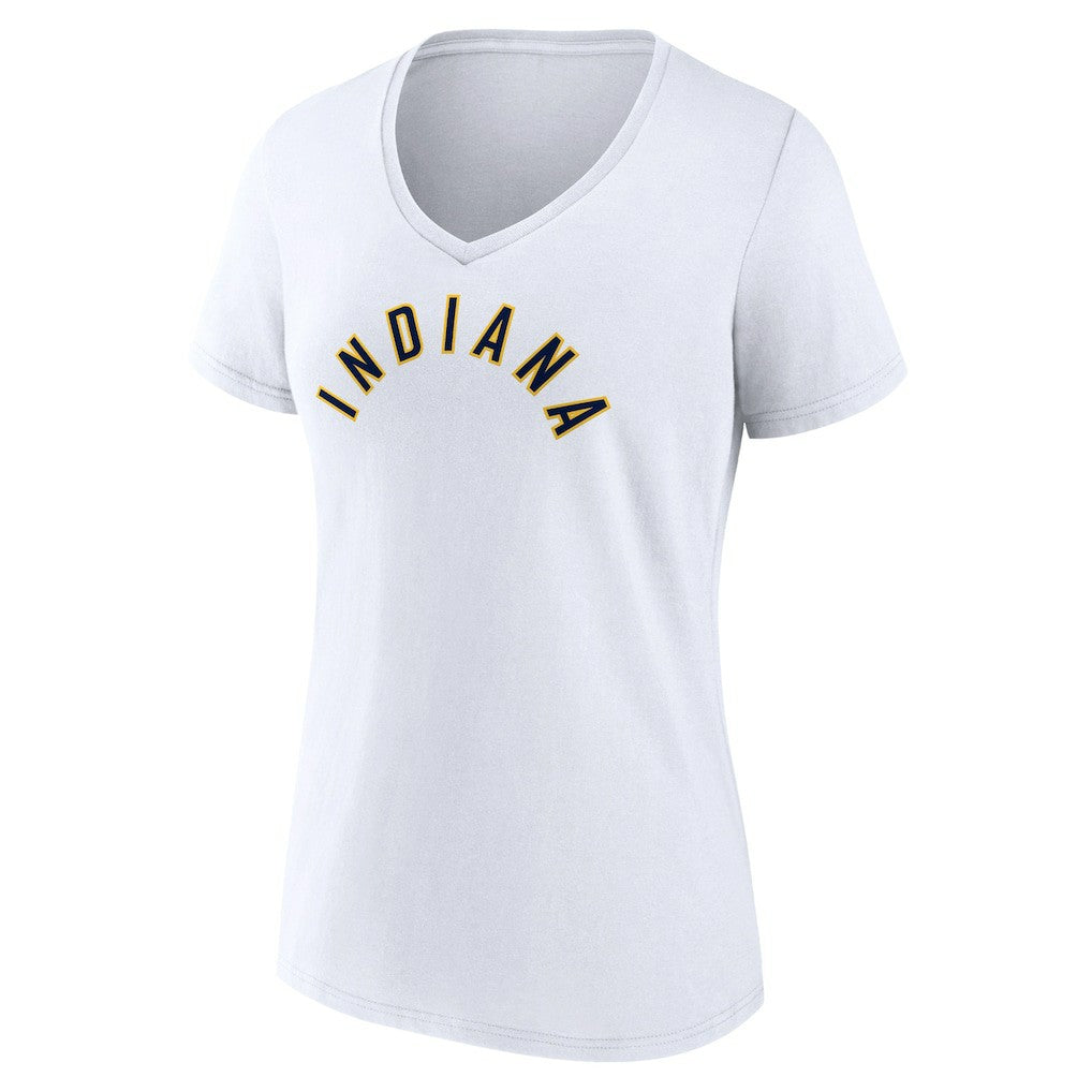 Indiana Pacers Women's Wordmark V-Neck T-Shirt Outlet