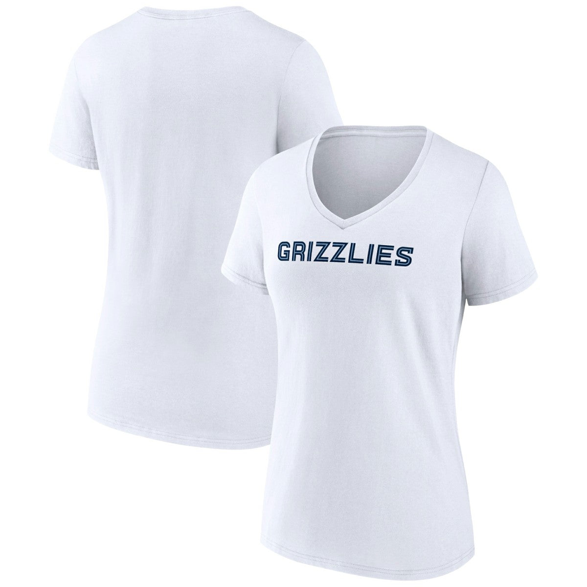 Memphis Grizzlies Women's Wordmark V-Neck T-Shirt Outlet