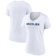 Memphis Grizzlies Women's Wordmark V-Neck T-Shirt Outlet
