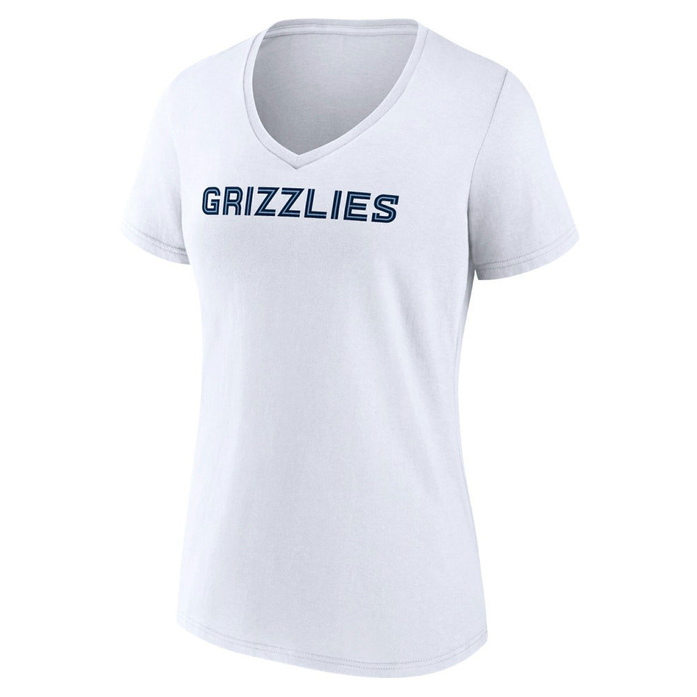 Memphis Grizzlies Women's Wordmark V-Neck T-Shirt Outlet