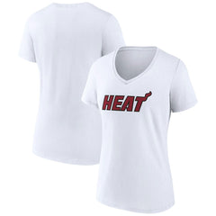 Miami Heat Women's Wordmark V-Neck T-Shirt Outlet