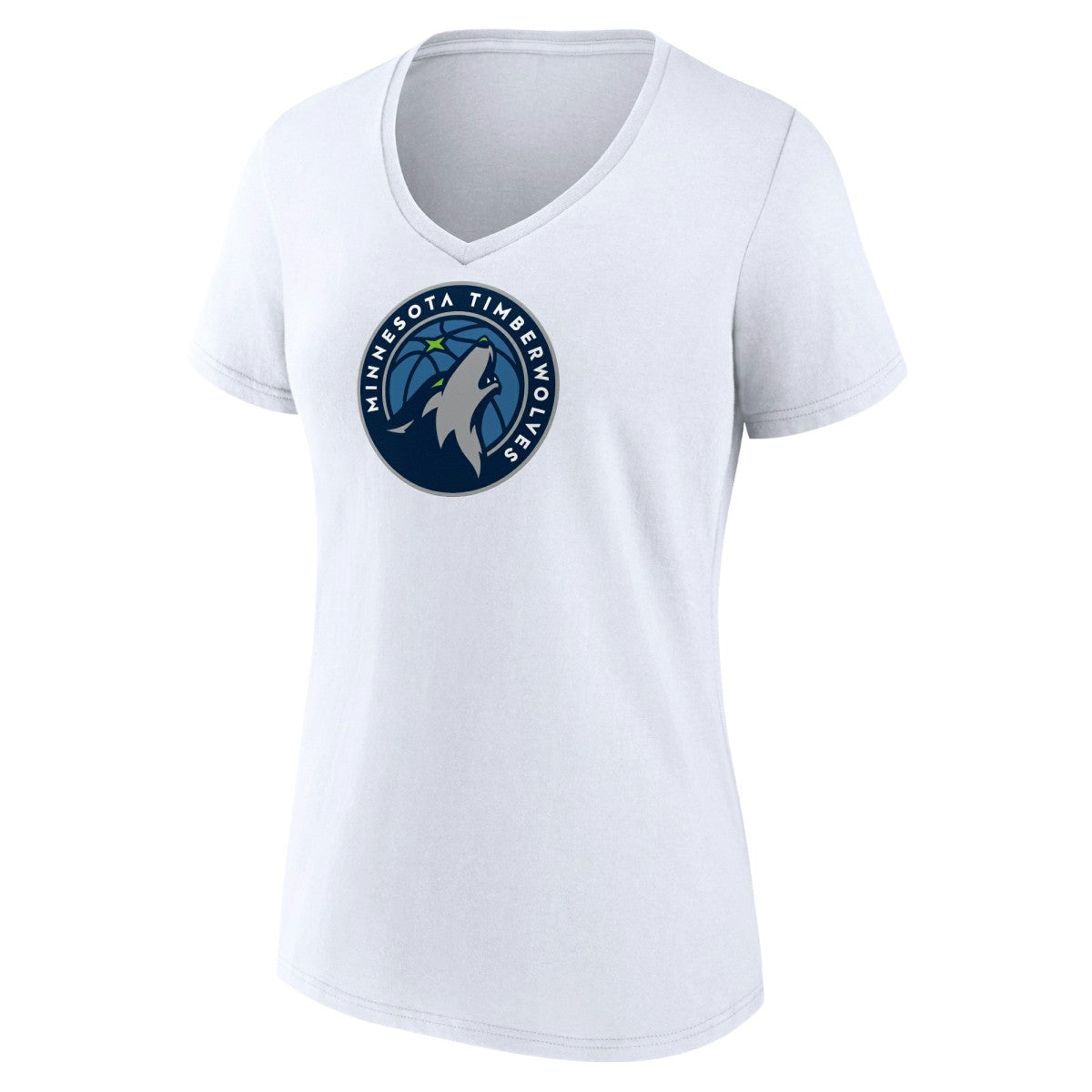 Minnesota Timberwolves Women's Logo V-Neck T-Shirt Discount