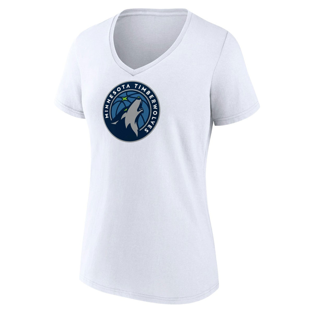Minnesota Timberwolves Women's Logo V-Neck T-Shirt Discount