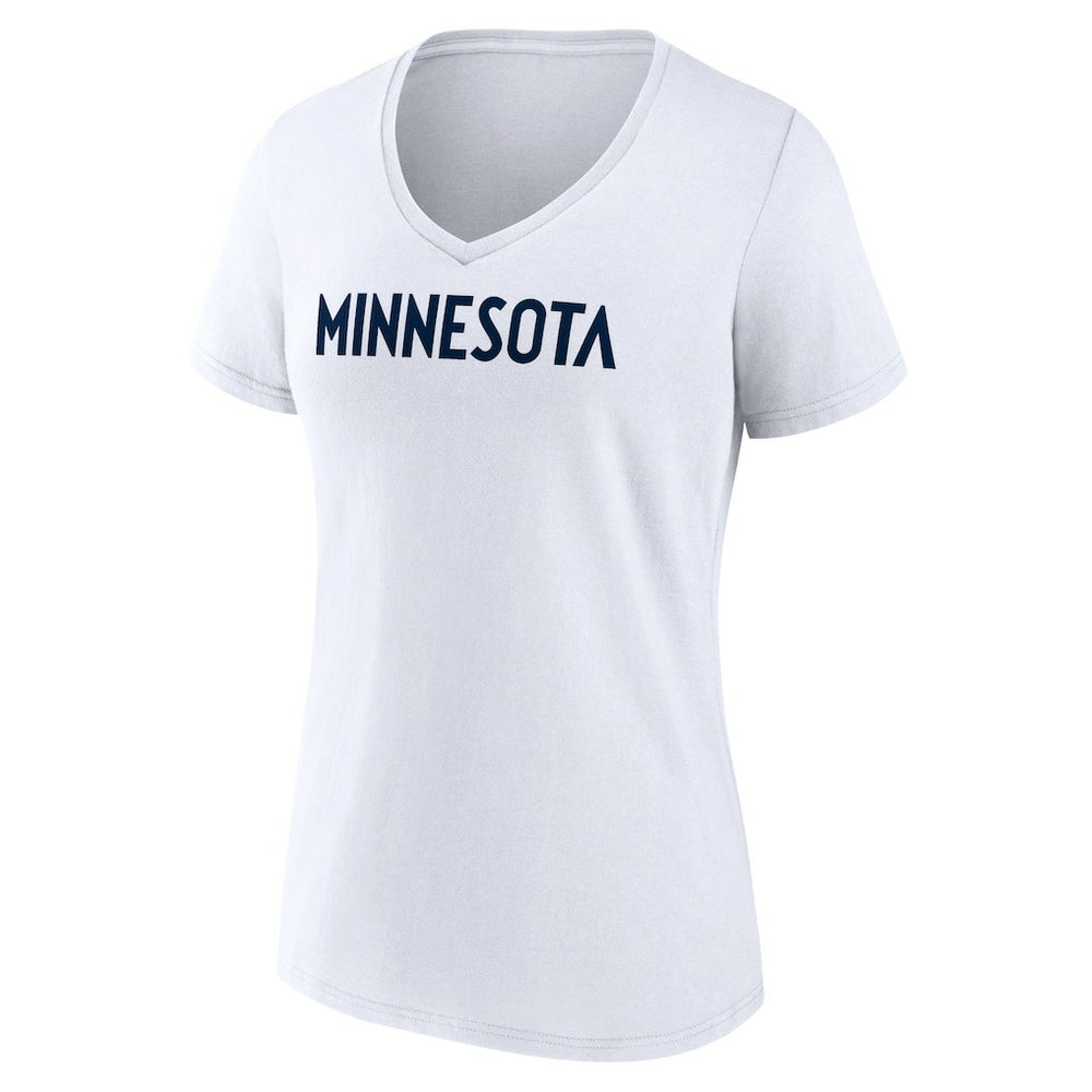 Minnesota Timberwolves Women's Wordmark V-Neck T-Shirt Online