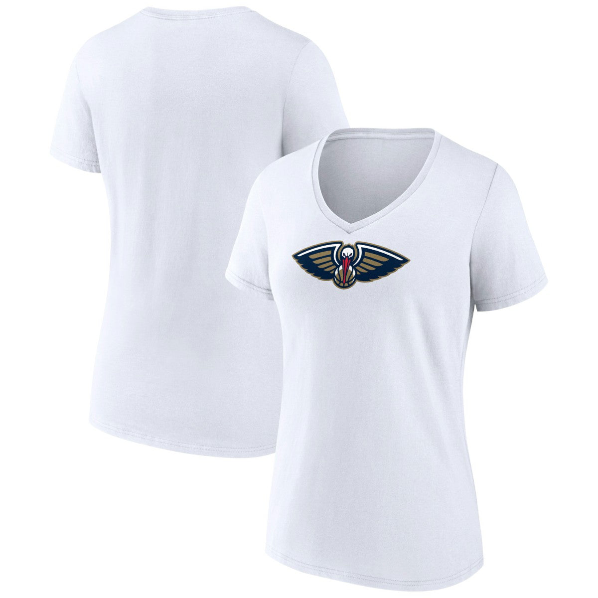New Orleans Pelicans Women's Logo V-Neck T-Shirt On Sale