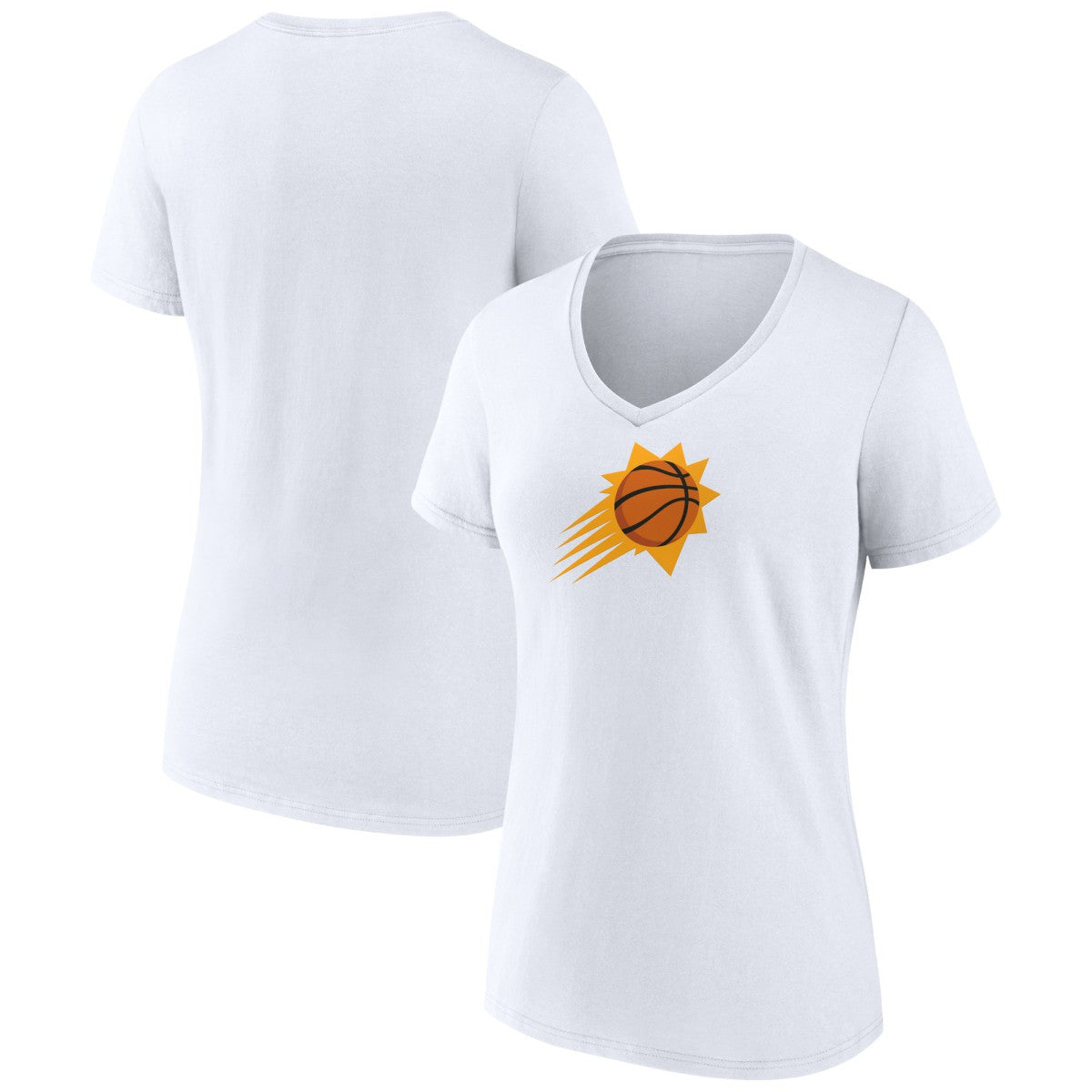 Phoenix Suns Women's Primary Logo V-Neck T-Shirt On Sale
