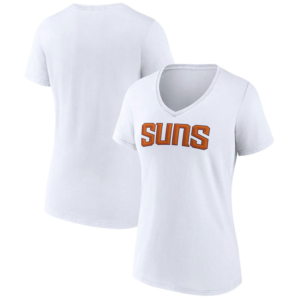 Phoenix Suns Women's Wordmark V-Neck T-Shirt On Sale