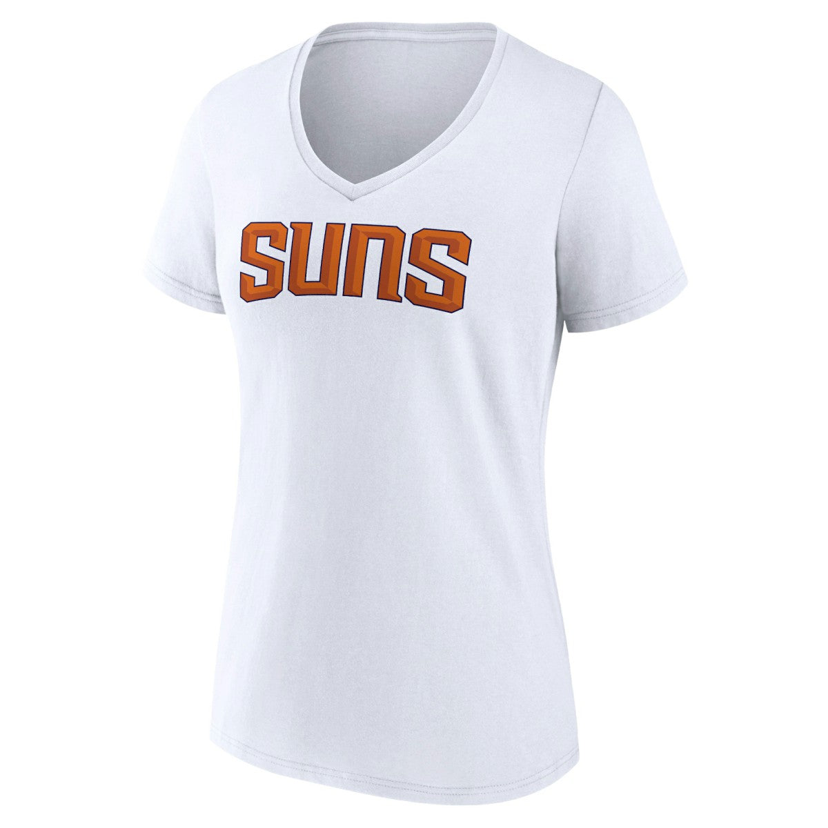 Phoenix Suns Women's Wordmark V-Neck T-Shirt On Sale