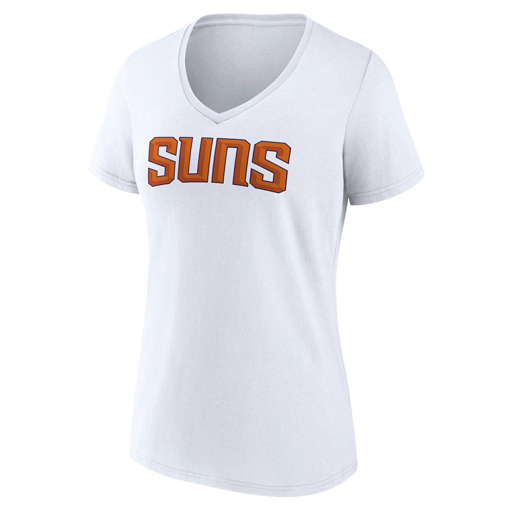 Phoenix Suns Women's Wordmark V-Neck T-Shirt On Sale