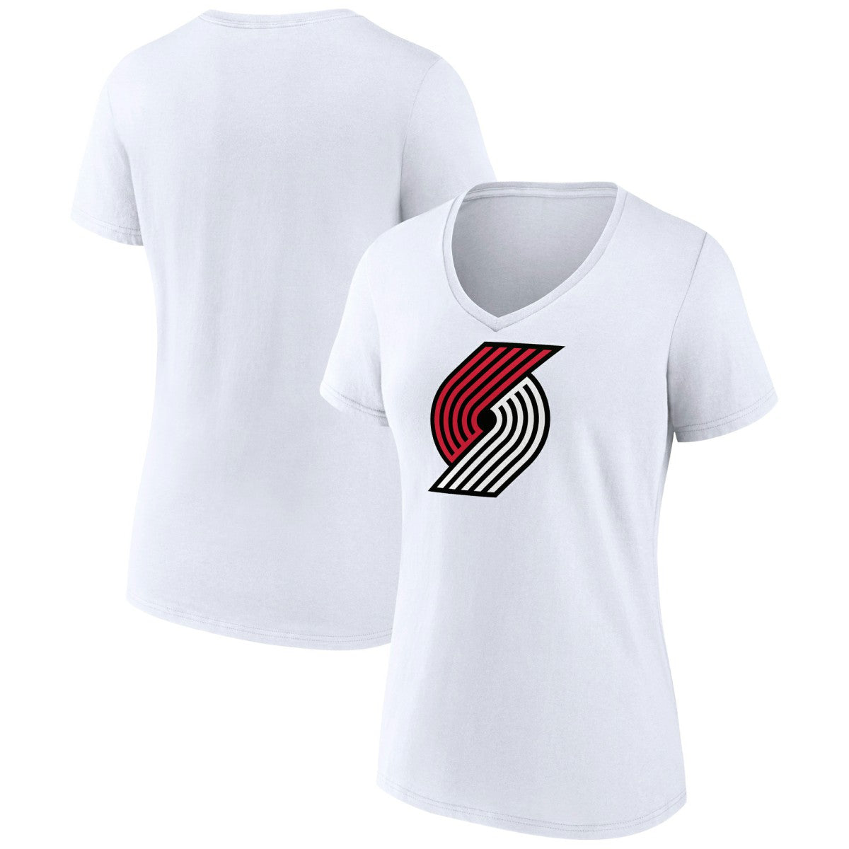Portland Trail Blazers Women's Logo V-Neck T-Shirt On Sale