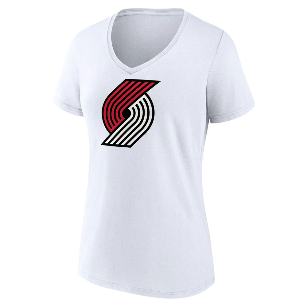 Portland Trail Blazers Women's Logo V-Neck T-Shirt On Sale