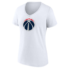 Washington Wizards Women's Primary Logo V-Neck T-Shirt New