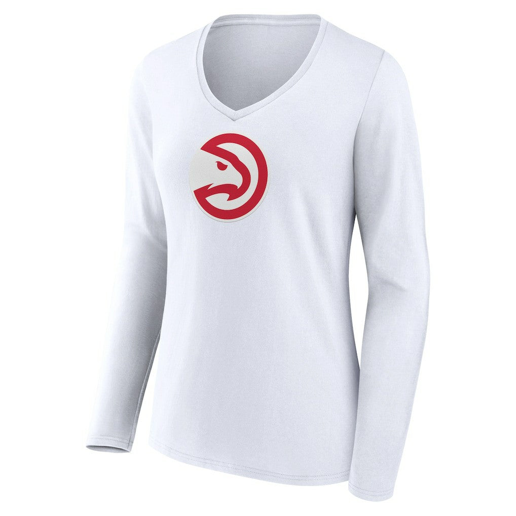 Atlanta Hawks Women's Logo Long Sleeve V-Neck T-Shirt Online