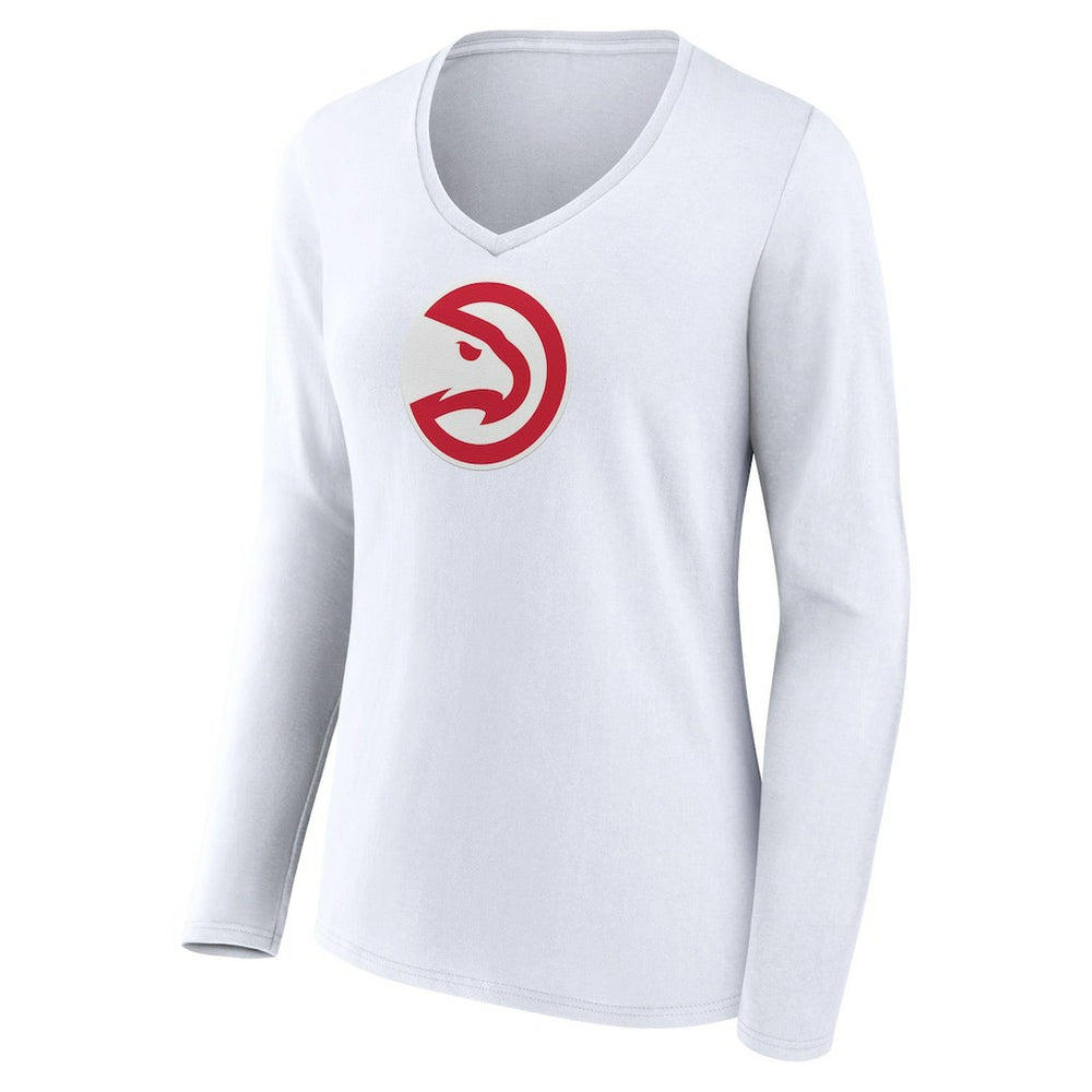Atlanta Hawks Women's Logo Long Sleeve V-Neck T-Shirt Online