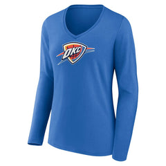 Oklahoma City Thunder Women's Logo Long Sleeve V-Neck T-Shirt Online