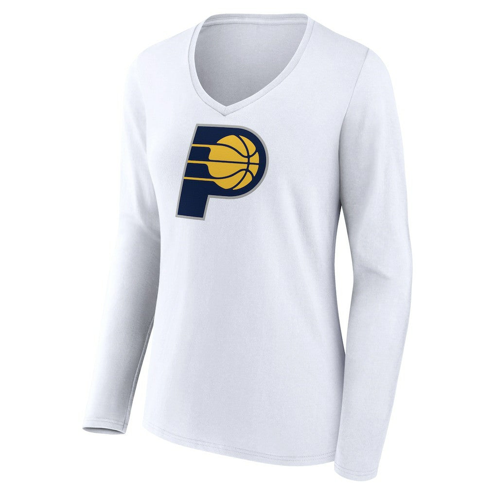 Indiana Pacers Women's Logo Long Sleeve V-Neck T-Shirt Online