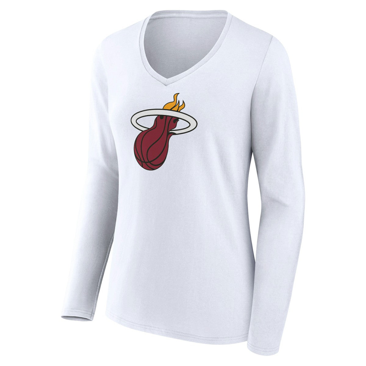 Miami Heat Women's Logo Long Sleeve V-Neck T-Shirt Online