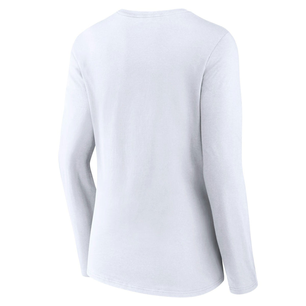 Milwaukee Bucks Women's Logo Long Sleeve V-Neck T-Shirt New