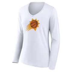 Phoenix Suns Women's Logo Long Sleeve V-Neck T-Shirt On Sale