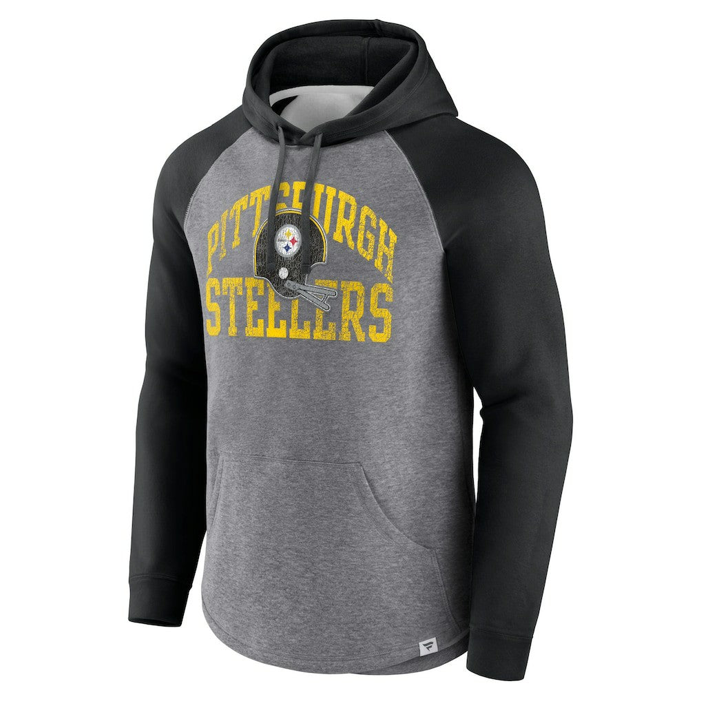 Pittsburgh Steelers Fanatics Favorite Arch Raglan Pullover Hoodie