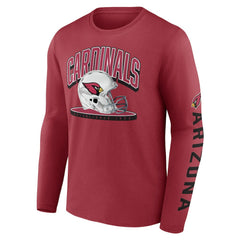 Arizona Cardinals Fanatics Helmet Platform Long Sleeve T-Shirt