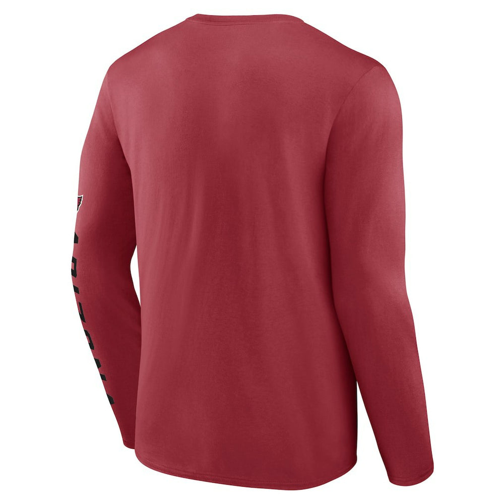 Arizona Cardinals Fanatics Helmet Platform Long Sleeve T-Shirt