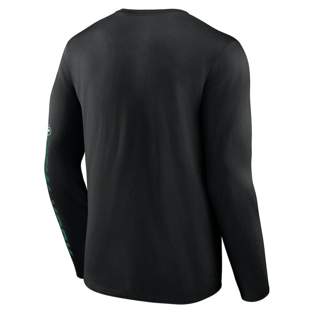 New York Jets Fanatics Helmet Platform Long Sleeve T-Shirt