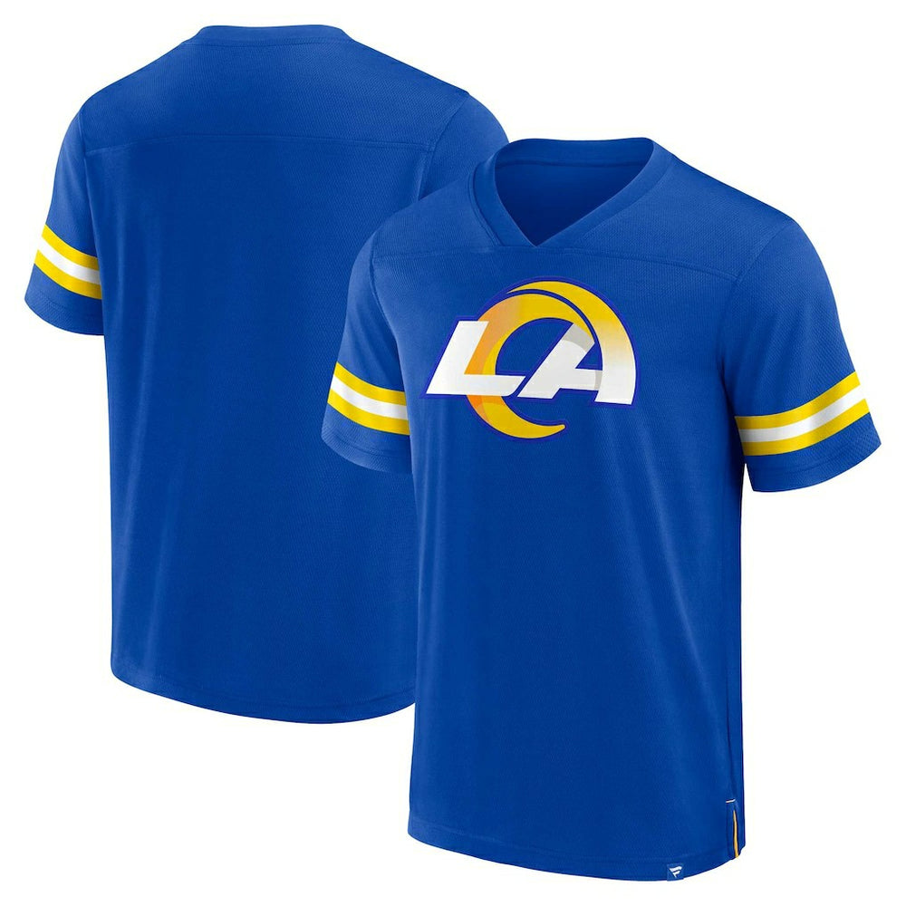 Los Angeles Rams Fanatics Jersey Tackle V-Neck T-Shirt