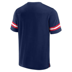 New England Patriots Fanatics Jersey Tackle V-Neck T-Shirt