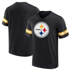 Pittsburgh Steelers Fanatics Jersey Tackle V-Neck T-Shirt