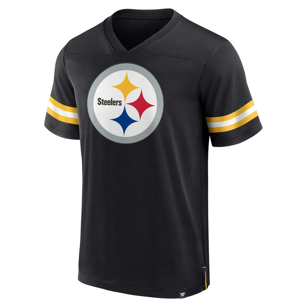 Pittsburgh Steelers Fanatics Jersey Tackle V-Neck T-Shirt