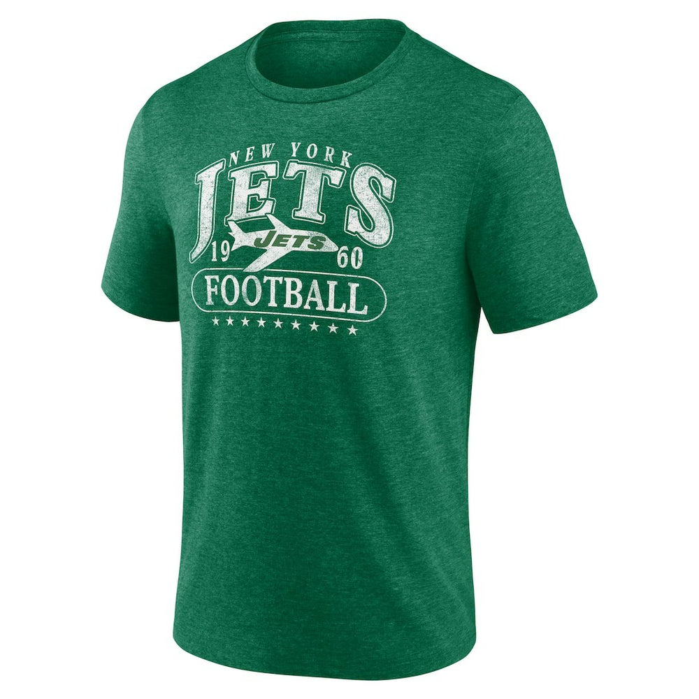 New York Jets Fanatics Retro Tri-Blend T-Shirt