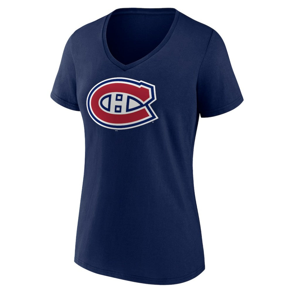 Montreal Canadiens Women's Team Logo V-Neck T-Shirt Discount