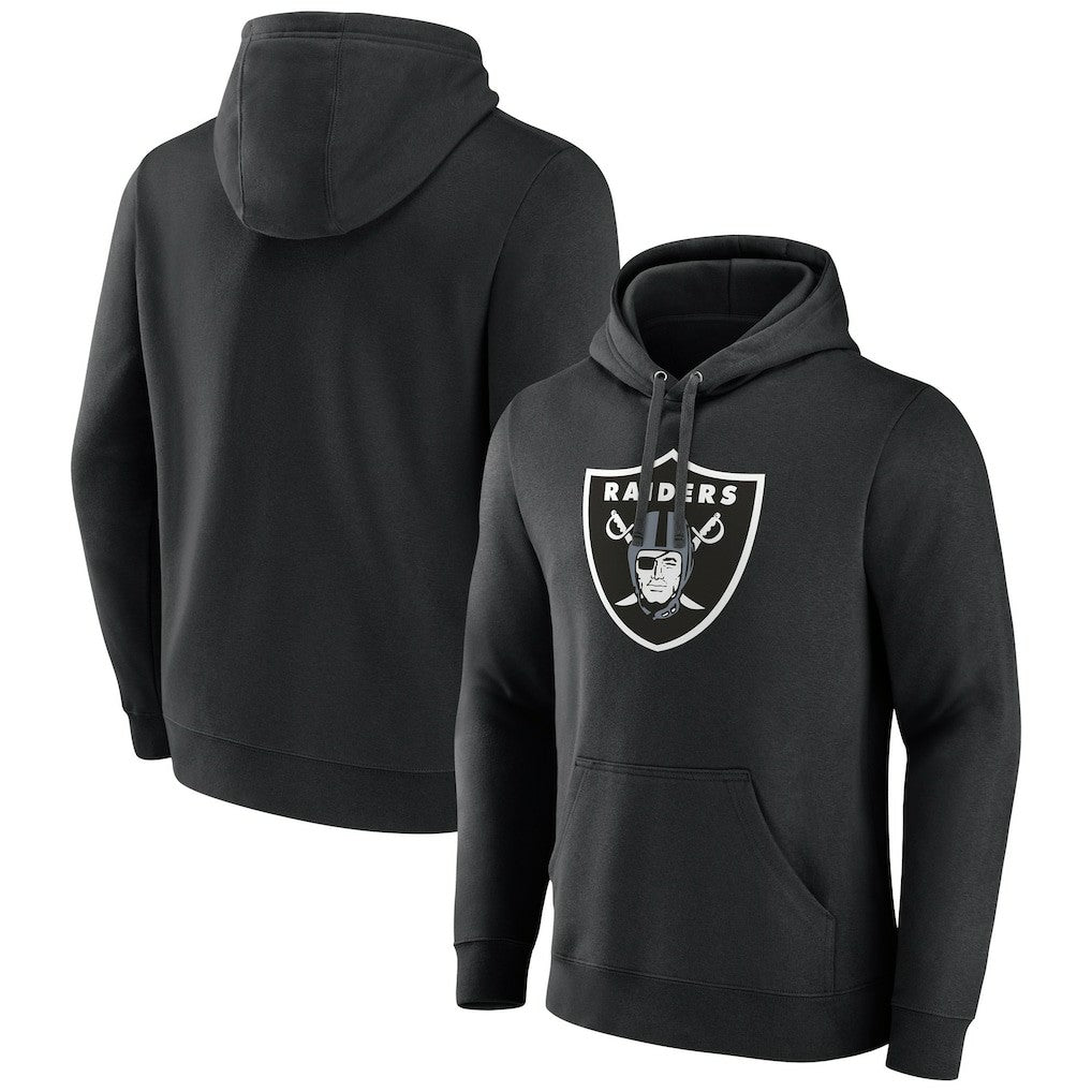 Las Vegas Raiders Fanatics Primary Logo Fleece Pullover Hoodie